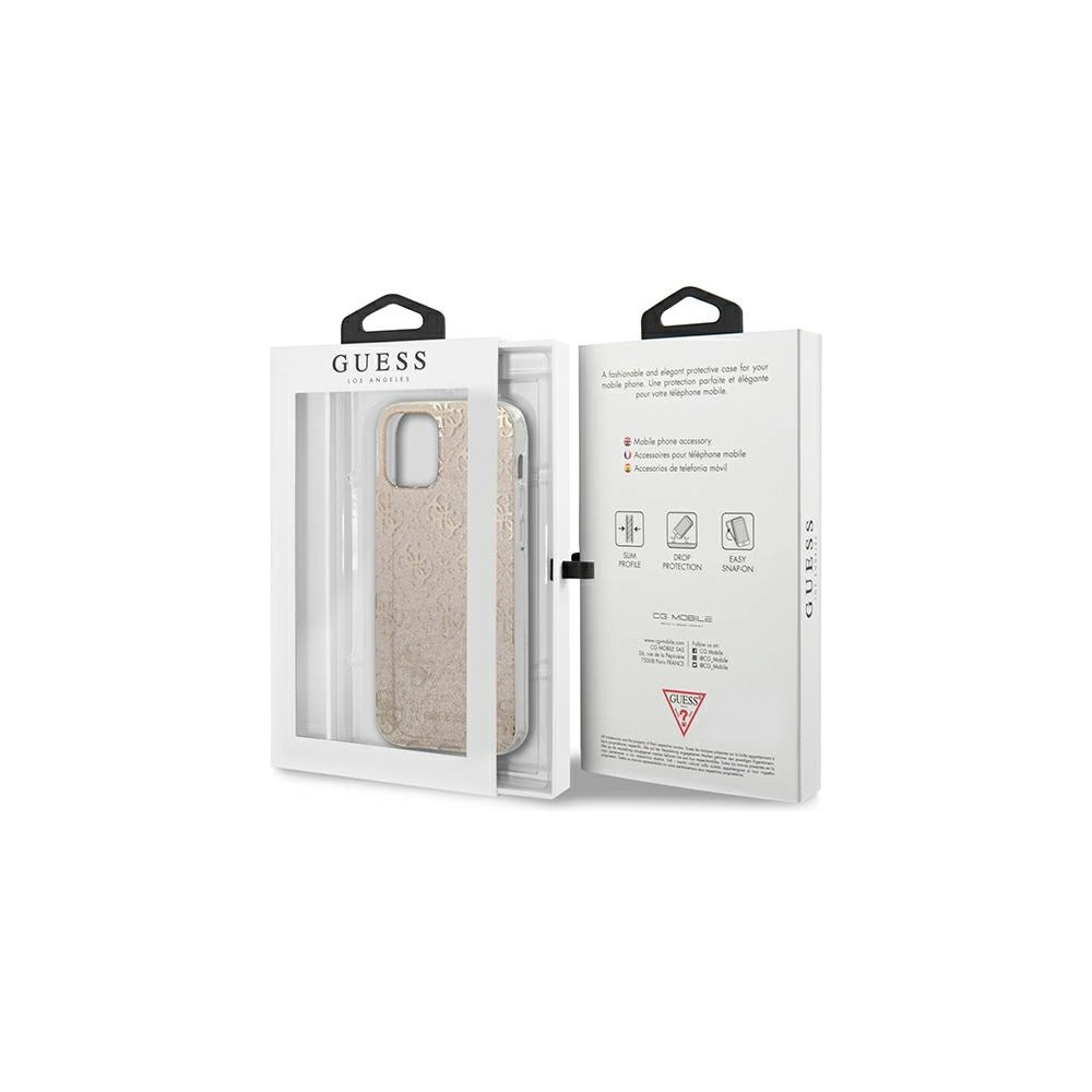 Hurtownia GSM - Etui Guess GUHCP12LPCU4GLGO Apple iPhone 12 Pro Max zlatý/gold tvrdý kryt 4G Glitter - GUE965GLD - {ean13} - Hurt