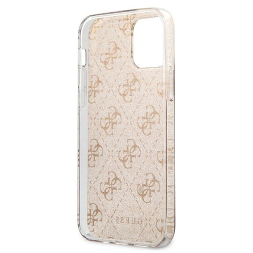 Etui Guess GUHCP12MPCU4GLGO Apple iPhone 12/12 Pro złoty/gold hard case 4G Glitter