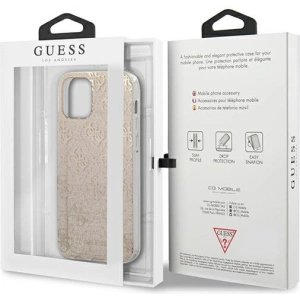 Etui Guess GUHCP12MPCU4GLGO Apple iPhone 12/12 Pro złoty/gold hard case 4G Glitter
