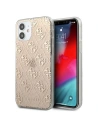 Etui Guess GUHCP12SPCU4GLGO Apple iPhone 12 mini zlatý/gold hard case 4G Glitter