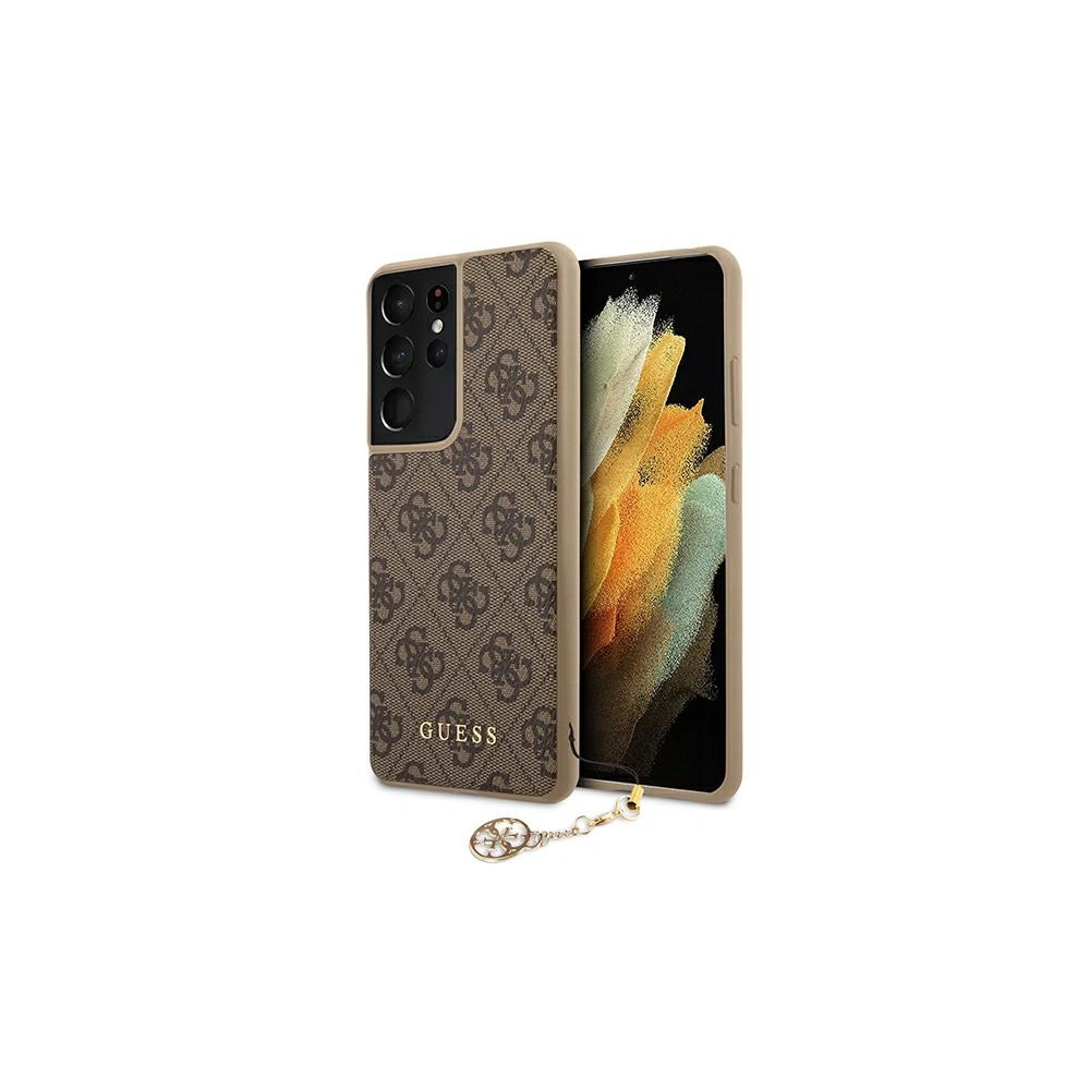 Hurtownia GSM - Etui Guess GUHCS21LGF4GBR Samsung Galaxy S21 Ultra hnědý/brown hardcase 4G Charms Collection - GUE968BR - {ean13} - Hurt