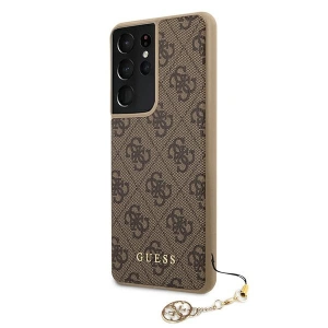 Hurtownia GSM - Etui Guess GUHCS21LGF4GBR Samsung Galaxy S21 Ultra brązowy/brown hardcase 4G Charms Collection - GUE968BR - {ean13} - Hurt