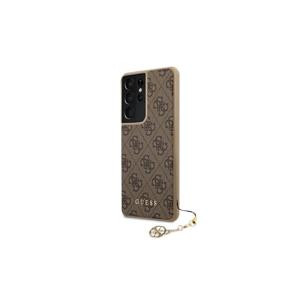Hurtownia GSM - Etui Guess GUHCS21LGF4GBR Samsung Galaxy S21 Ultra hnědý/brown hardcase 4G Charms Collection - GUE968BR - {ean13} - Hurt