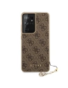 Hurtownia GSM - Etui Guess GUHCS21LGF4GBR Samsung Galaxy S21 Ultra brązowy/brown hardcase 4G Charms Collection - GUE968BR - {ean13} - Hurt