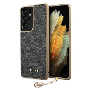 Hurtownia GSM - Etui Guess GUHCS21LGF4GGR Samsung Galaxy S21 Ultra szary/grey hardcase 4G Charms Collection - GUE969GRY - {ean13} - Hurt