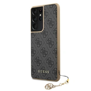 Hurtownia GSM - Etui Guess GUHCS21LGF4GGR Samsung Galaxy S21 Ultra szary/grey hardcase 4G Charms Collection - GUE969GRY - {ean13} - Hurt