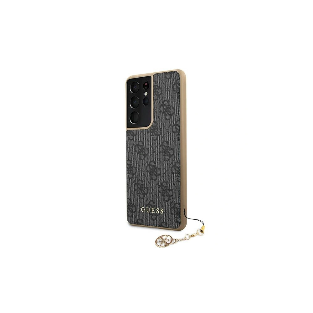 Hurtownia GSM - Etui Guess GUHCS21LGF4GGR Samsung Galaxy S21 Ultra šedý/grey hardcase 4G Charms Collection - GUE969GRY - {ean13} - Hurt