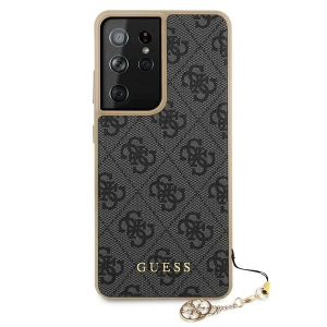 Hurtownia GSM - Etui Guess GUHCS21LGF4GGR Samsung Galaxy S21 Ultra szary/grey hardcase 4G Charms Collection - GUE969GRY - {ean13} - Hurt