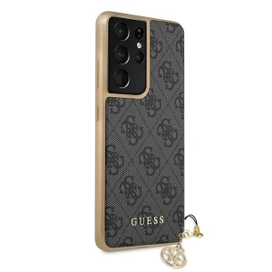 Hurtownia GSM - Etui Guess GUHCS21LGF4GGR Samsung Galaxy S21 Ultra szary/grey hardcase 4G Charms Collection - GUE969GRY - {ean13} - Hurt