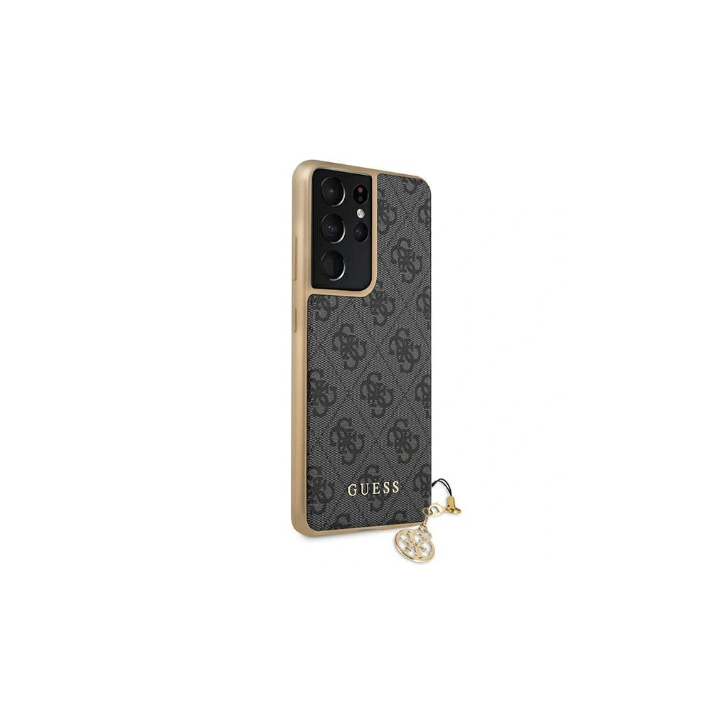 Hurtownia GSM - Etui Guess GUHCS21LGF4GGR Samsung Galaxy S21 Ultra šedý/grey hardcase 4G Charms Collection - GUE969GRY - {ean13} - Hurt