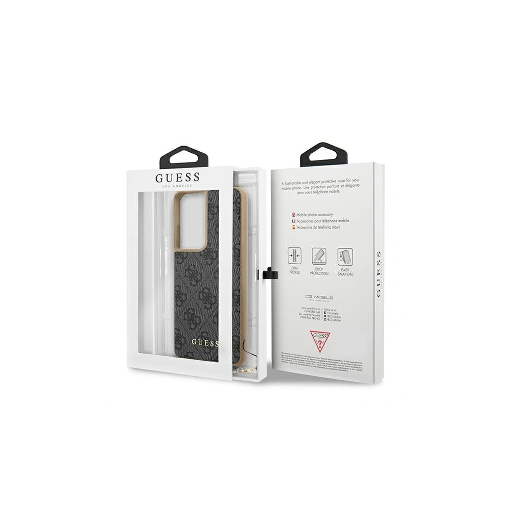 Hurtownia GSM - Etui Guess GUHCS21LGF4GGR Samsung Galaxy S21 Ultra šedý/grey hardcase 4G Charms Collection - GUE969GRY - {ean13} - Hurt