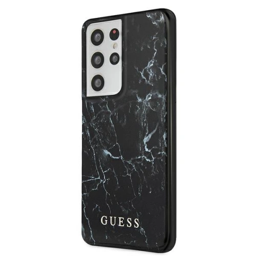 Etui Guess GUHCS21LPCUMABK Samsung Galaxy S21 Ultra czarny/black hardcase Marble
