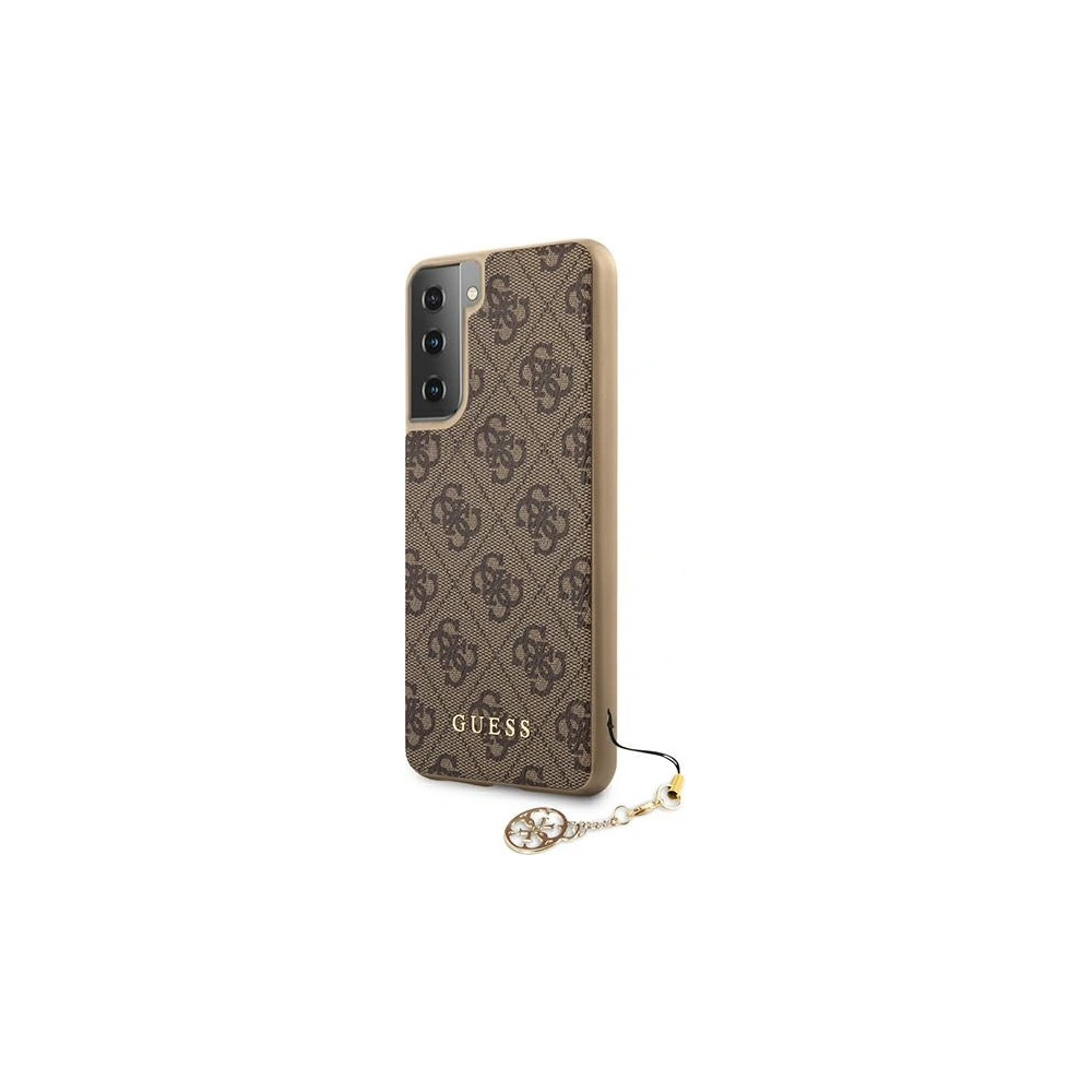 Hurtownia GSM - Etui Guess GUHCS21MGF4GBR Samsung Galaxy S21+ Plus brązowy/brown hardcase 4G Charms Collection - GUE971BR - {ean13} - Hurt