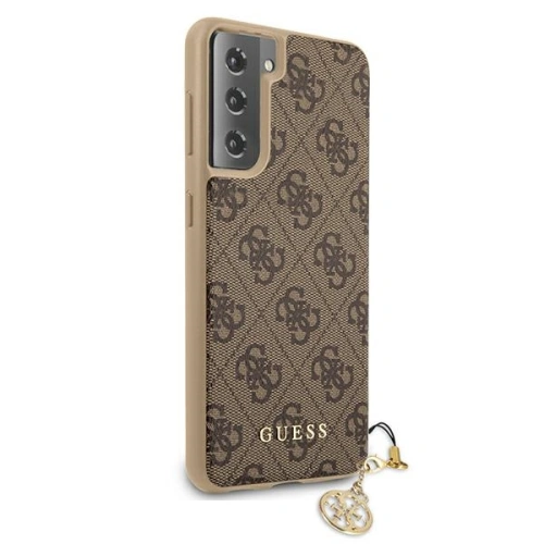 Etui Guess GUHCS21MGF4GBR Samsung Galaxy S21+ Plus brązowy/brown hardcase 4G Charms Collection