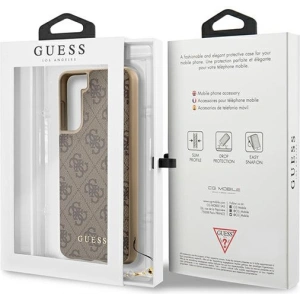 Hurtownia GSM - Etui Guess GUHCS21MGF4GBR Samsung Galaxy S21+ Plus brązowy/brown hardcase 4G Charms Collection - GUE971BR - {ean13} - Hurt