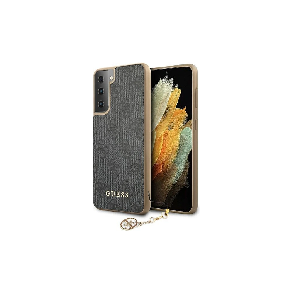 Hurtownia GSM - Etui Guess GUHCS21MGF4GGR Samsung Galaxy S21+ Plus szary/grey hardcase 4G Charms Collection - GUE972GRY - {ean13} - Hurt
