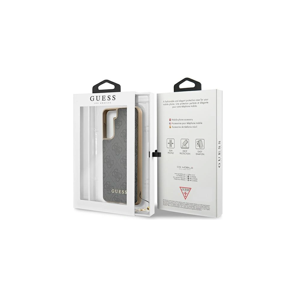 Hurtownia GSM - Etui Guess GUHCS21MGF4GGR Samsung Galaxy S21+ Plus szary/grey hardcase 4G Charms Collection - GUE972GRY - {ean13} - Hurt