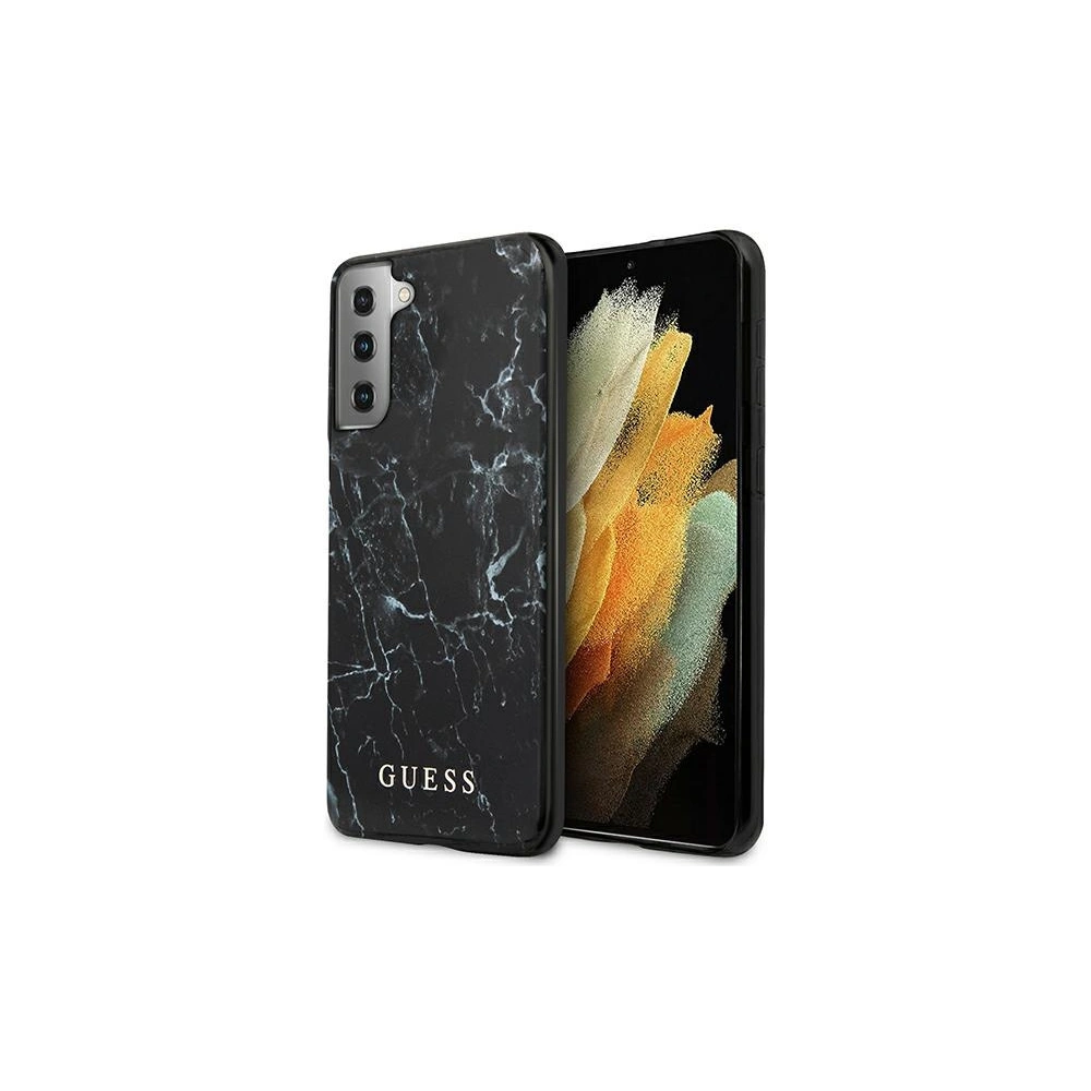 Hurtownia GSM - Etui Guess GUHCS21MPCUMABK Samsung Galaxy S21+ Plus czarny/black hardcase Marble - GUE973BLK - {ean13} - Hurt