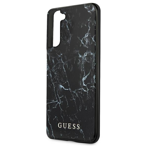 Kryt Guess GUHCS21MPCUMABK Samsung Galaxy S21+ Plus black hardcase Marble