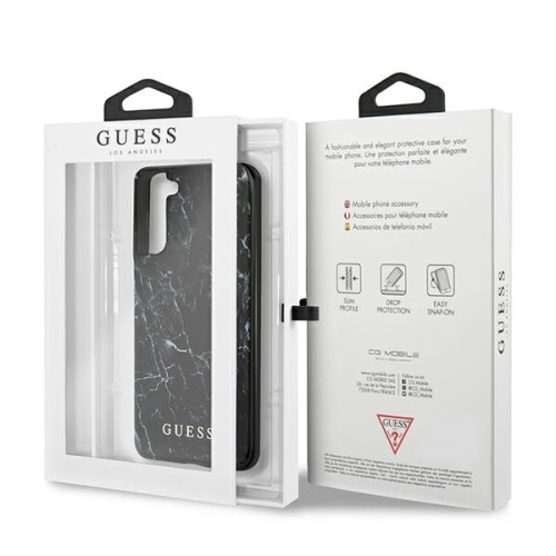 Etui Guess GUHCS21MPCUMABK Samsung Galaxy S21+ Plus czarny/black hardcase Marble