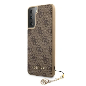 Hurtownia GSM - Etui Guess GUHCS21SGF4GBR Samsung Galaxy S21 brązowy/brown hardcase 4G Charms Collection - GUE975BR - {ean13} - Hurt