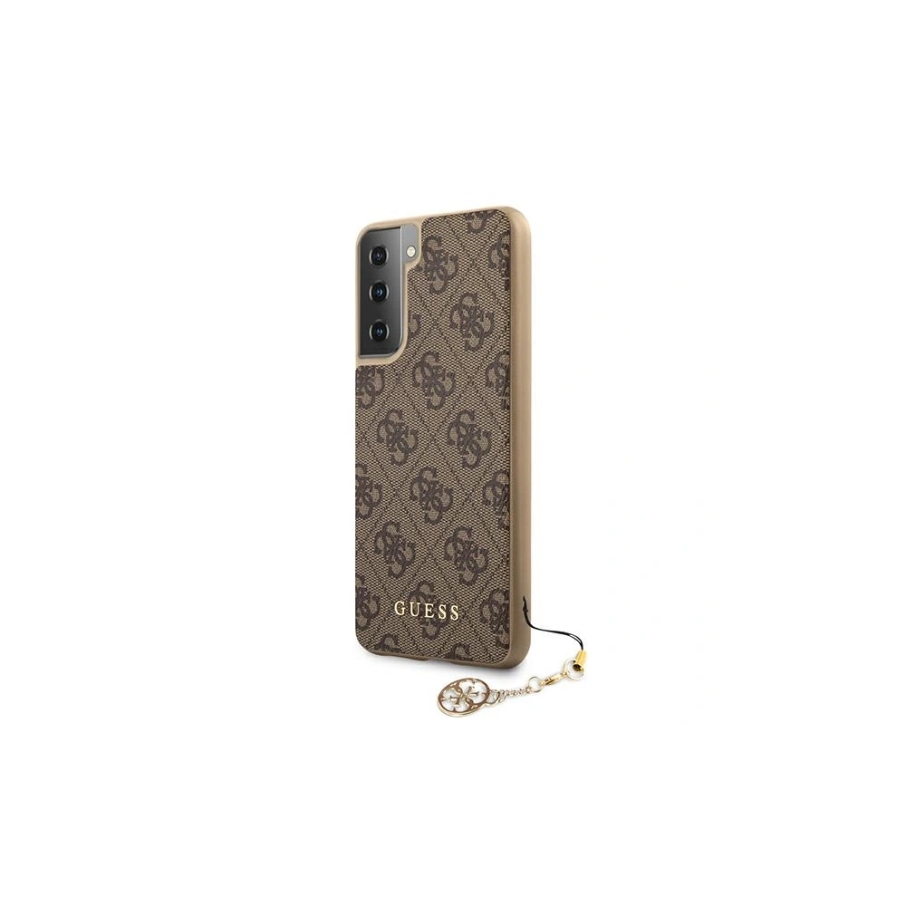 Hurtownia GSM - Etui Guess GUHCS21SGF4GBR Samsung Galaxy S21 brązowy/brown hardcase 4G Charms Collection - GUE975BR - {ean13} - Hurt