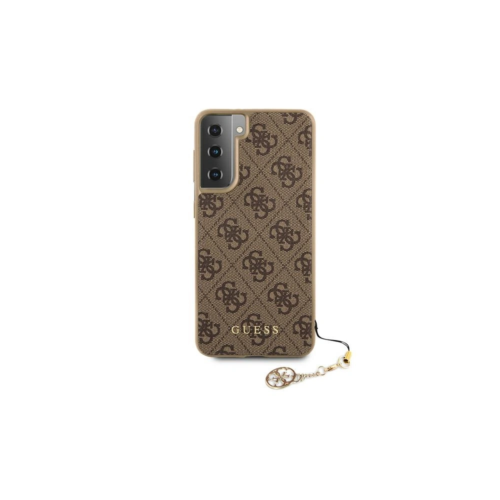 Hurtownia GSM - Etui Guess GUHCS21SGF4GBR Samsung Galaxy S21 brązowy/brown hardcase 4G Charms Collection - GUE975BR - {ean13} - Hurt