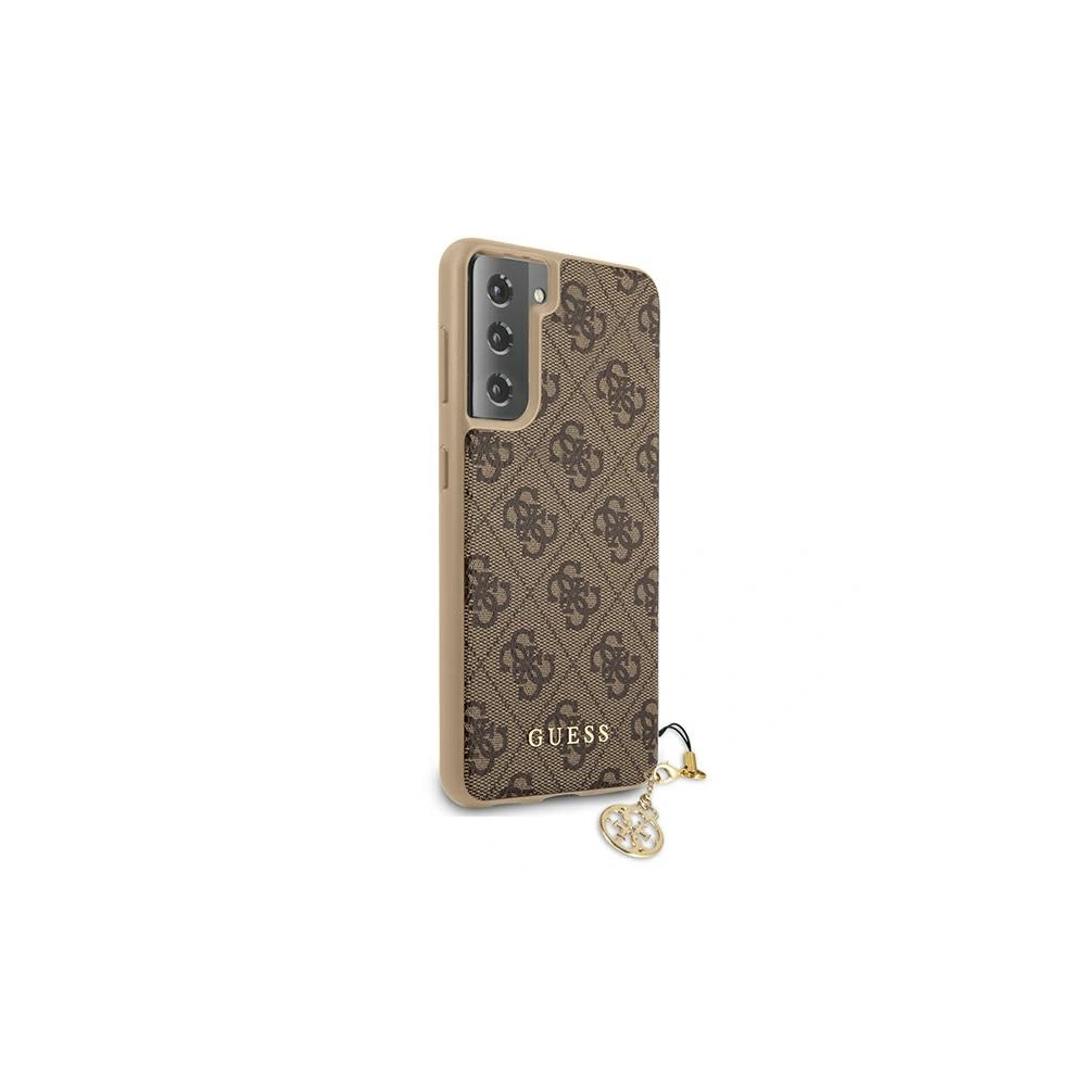 Hurtownia GSM - Etui Guess GUHCS21SGF4GBR Samsung Galaxy S21 brązowy/brown hardcase 4G Charms Collection - GUE975BR - {ean13} - Hurt