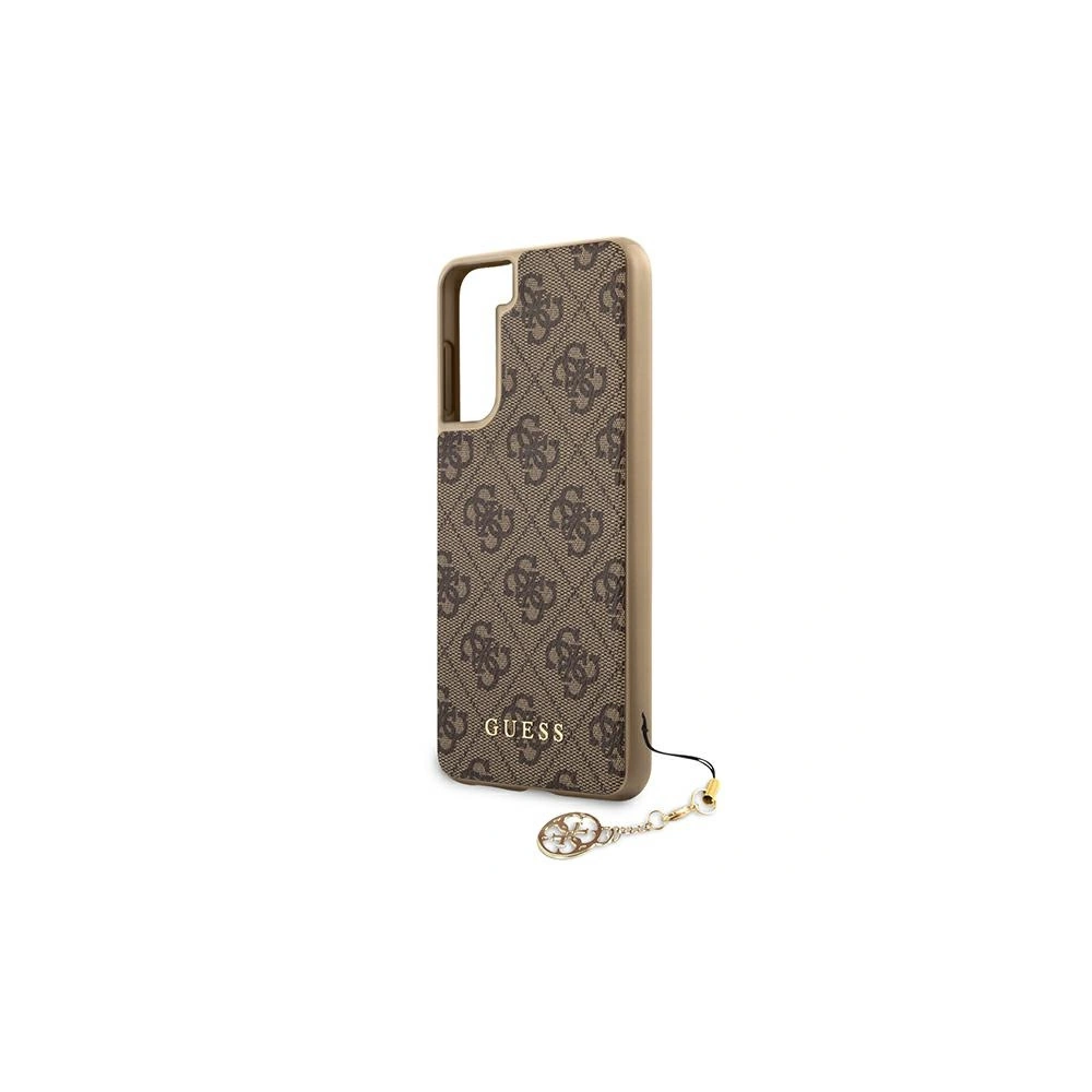 Hurtownia GSM - Etui Guess GUHCS21SGF4GBR Samsung Galaxy S21 brązowy/brown hardcase 4G Charms Collection - GUE975BR - {ean13} - Hurt
