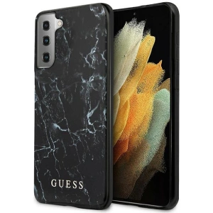 Hurtownia GSM - Etui Guess GUHCS21SPCUMABK Samsung Galaxy S21 czarny/black hardcase Marble - GUE977BLK - {ean13} - Hurt
