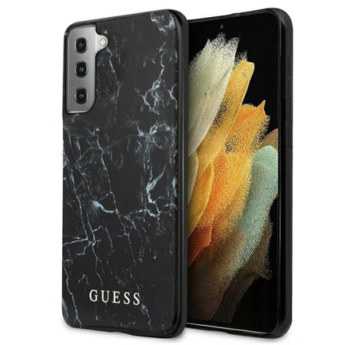 Etui Guess GUHCS21SPCUMABK Samsung Galaxy S21 czarny/black hardcase Marble