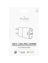 Hurtownia GSM - PURO White Mini Fast Travel Charger USB-A + USB-C Power Delivery 20W (white) - PUR414WHT - {ean13} - Hurt