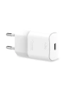PURO White Mini Fast Travel Charger USB-C Power Delivery 20W (white)