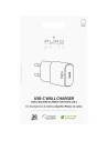PURO White Mini Fast Travel Charger USB-C Power Delivery 20W (white)