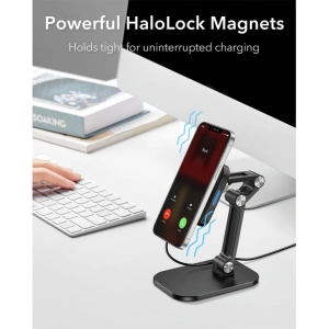 Hurtownia GSM - Uchwyt z ładowarką bezprzewodową ESR Halolock Magnetic MagSafe Adjustable Wireless Charger Stand Black - ESR308BLK - {ean13} - Hurt