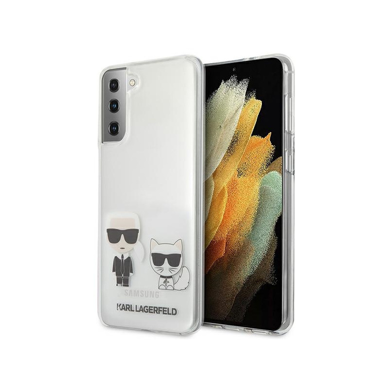 Karl Lagerfeld Distributor - 3666339003357 - KLD479CL - Karl Lagerfeld KLHCS21MCKTR Samsung Galaxy S21+ Plus hardcase Transparent Karl & Choupette - B2B homescreen