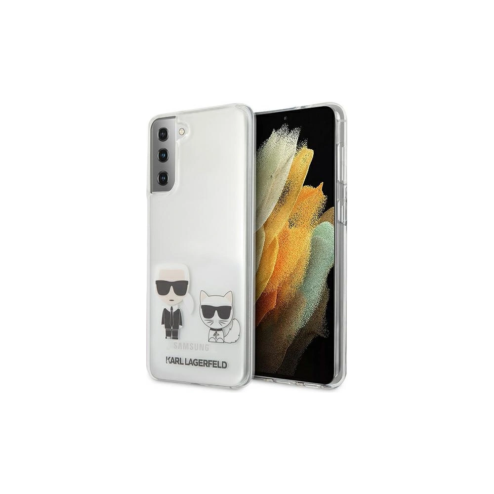 Hurtownia GSM - Etui Karl Lagerfeld KLHCS21MCKTR Samsung Galaxy S21+ Plus tvrdý obal Transparentní Karl & Choupette - KLD479CL - {ean13} - Hurt