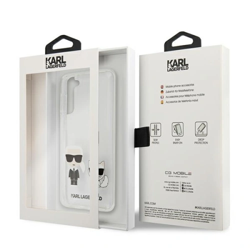 Etui Karl Lagerfeld KLHCS21MCKTR Samsung Galaxy S21+ Plus hardcase Transparent Karl & Choupette