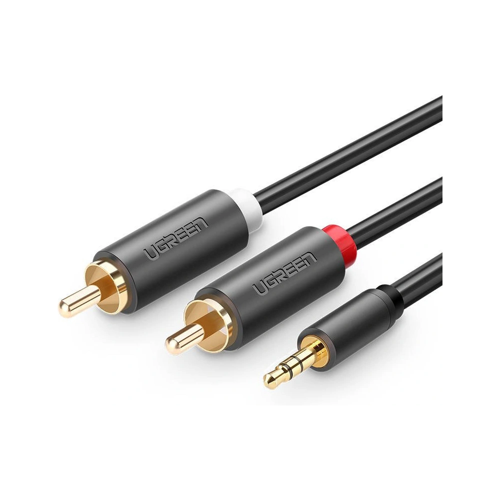 Wholesale UGREEN AV102 2x RCA cable (Cinch) jack 3.5 mm 5m (black) - UGR544BLK - {ean13} - Hurt