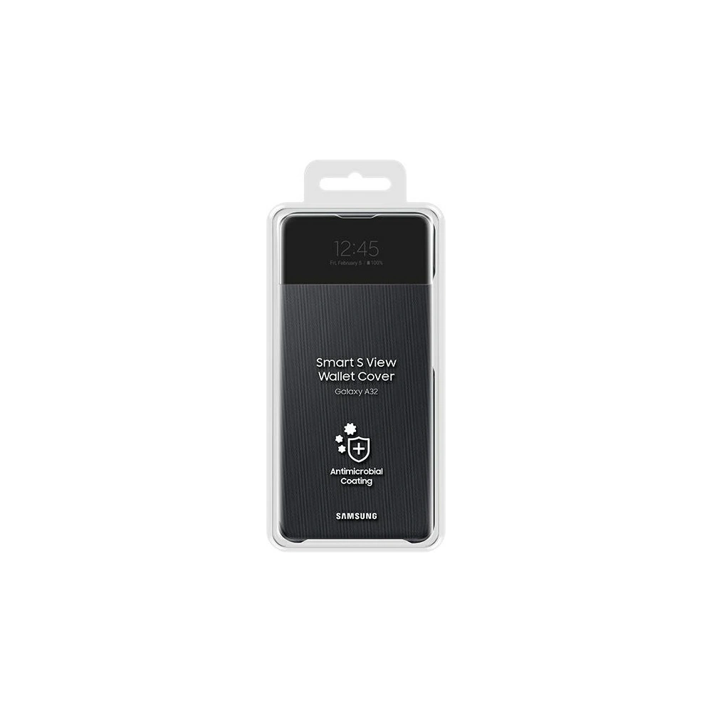 Hurtownia GSM - Etui Samsung Galaxy A32 LTE EF-EA325PB černý/black S View Wallet Cover - SMG402BLK - {ean13} - Hurt