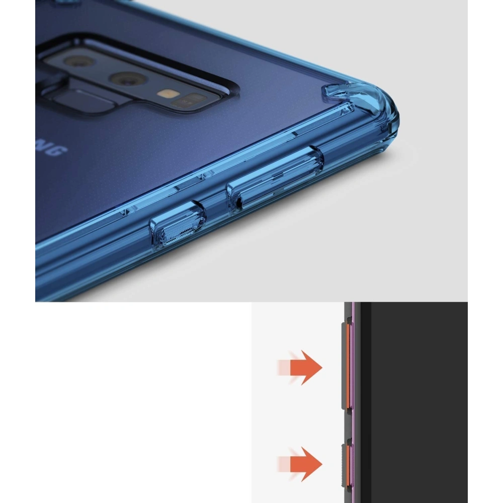 Hurtownia GSM - Case Ringke Fusion Samsung Galaxy Note 9 Aqua Blau - RGK734BLU - {ean13} - Hurt
