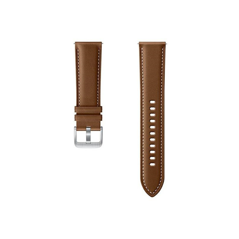 Hurtownia Samsung - 8806090558320 - SMG415BR - Pasek Samsung Galaxy Watch 22mm ET-SLR84LAEGEU Stitch Leather brązowy/brown - B2B homescreen
