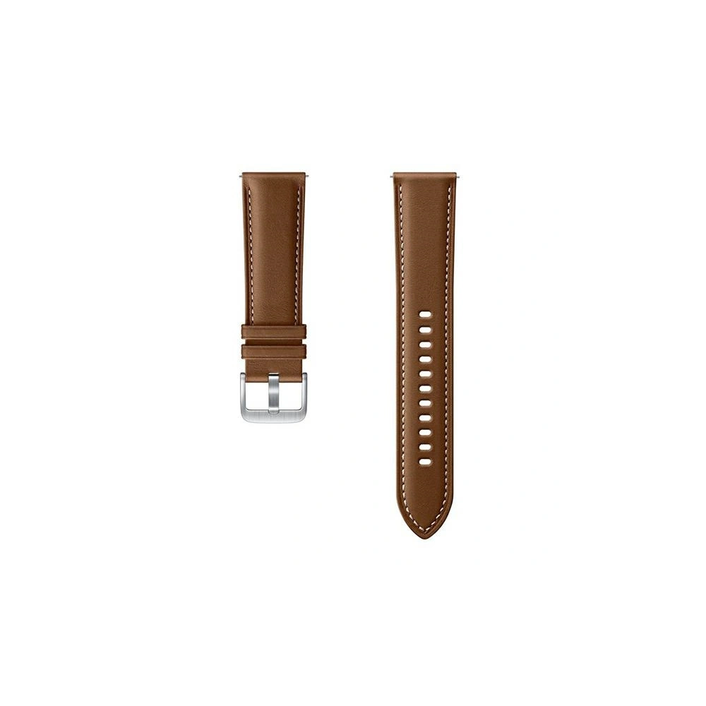 Hurtownia GSM - Pasek Samsung Galaxy Watch 22mm ET-SLR84LAEGEU Stitch Leather hnědý/brown - SMG415BR - {ean13} - Hurt