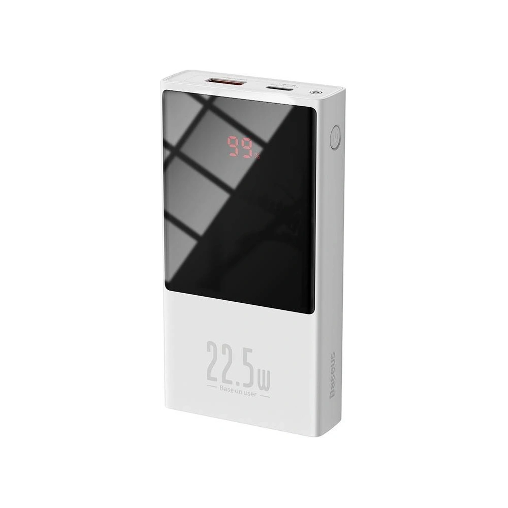 Wholesale Powerbank Baseus Super Mini, 10000mAh, USB + USB-C, SCP, QC 3.0, PD, 22.5W (white) - BSU2677WHT - {ean13} - Hurt