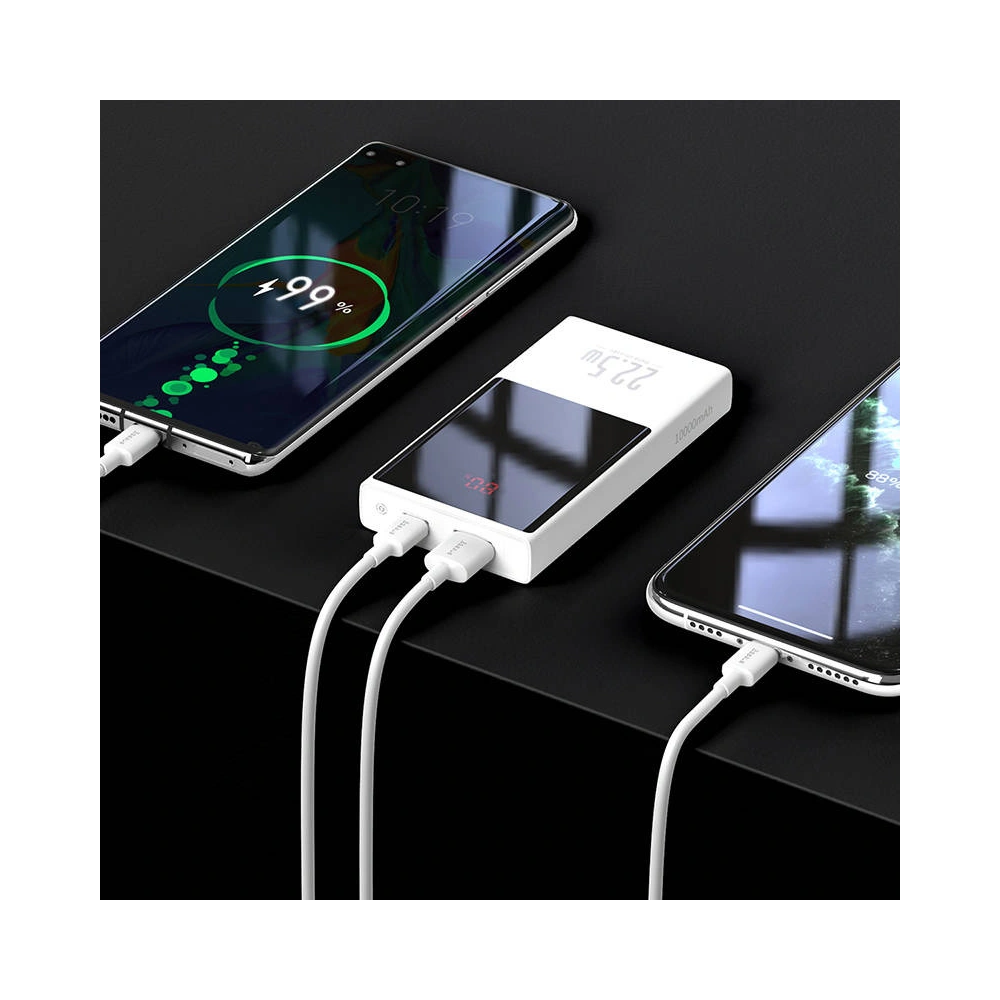 Hurtownia GSM - Powerbank Baseus Super Mini, 10000mAh, USB + USB-C, SCP, QC 3.0, PD, 22.5W (bílý) - BSU2677WHT - {ean13} - Hurt