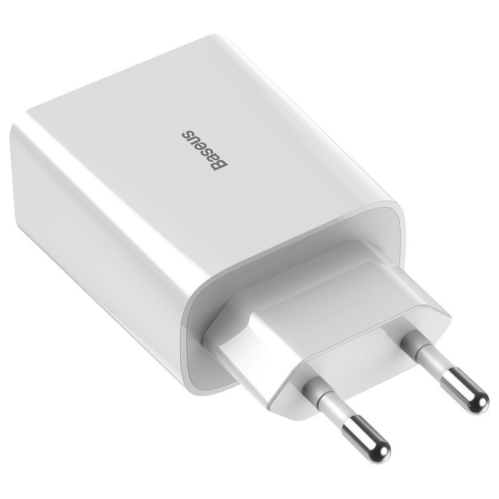 Hurtownia GSM - Szybka ładowarka sieciowa Baseus Speed Mini 2xUSB QC 3.0 18W (biała) - BSU1650WHT - {ean13} - Hurt