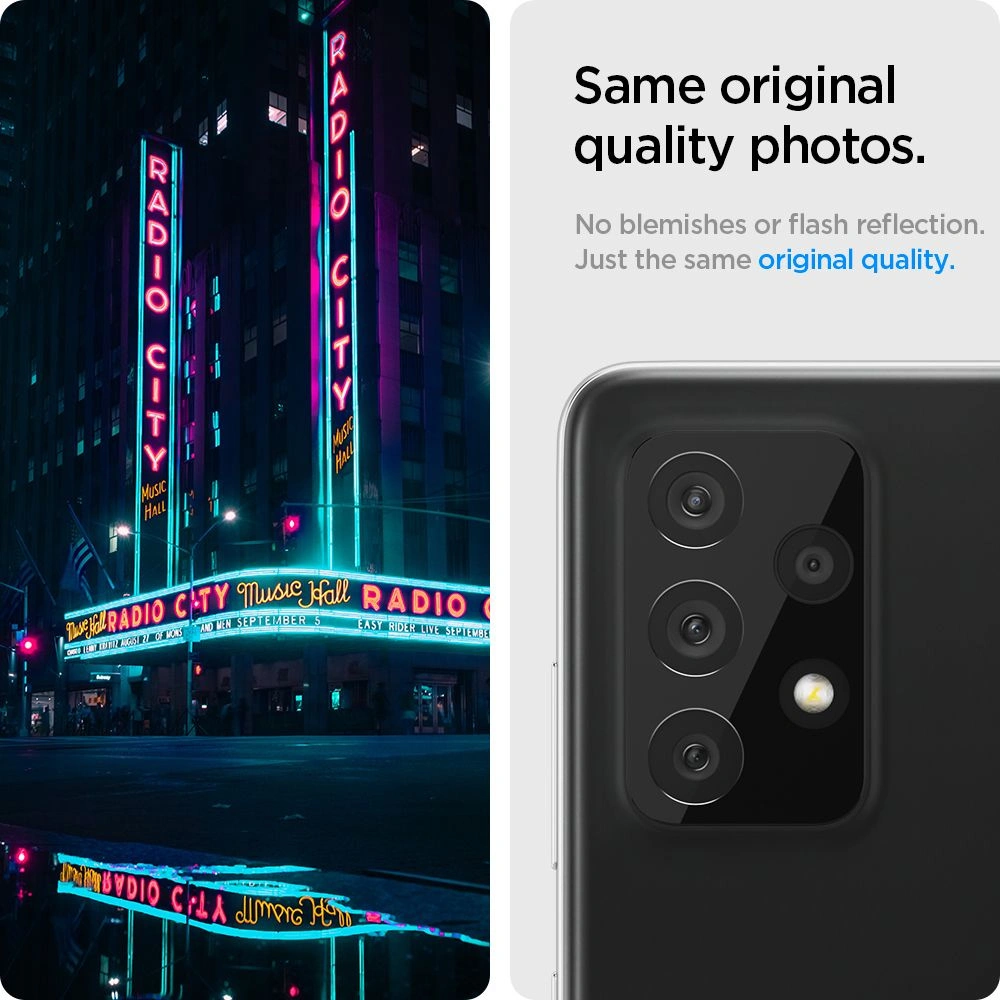 Hurtownia GSM - Tvrzené sklo na Spigen Optik Camera Lens Samsung Galaxy A72 Černé - SPN1608BLK - {ean13} - Hurt