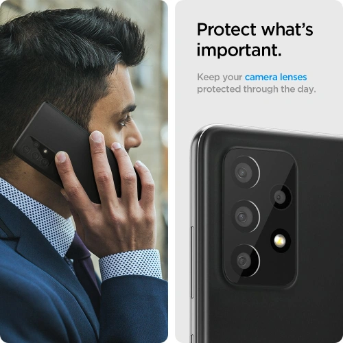 Szkło hartowane na aparat Spigen Optik Camera Lens Samsung Galaxy A72 Black