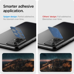 Tvrzené sklo na Spigen Optik Camera Lens Samsung Galaxy A72 Černé