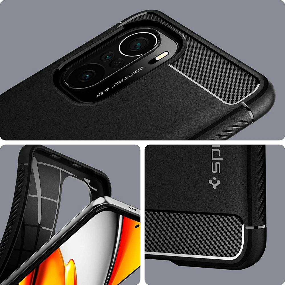 Hurtownia GSM - Etui Spigen Rugged Armor Xiaomi Mi 11i/POCO F3 matně černé - SPN1609BLK - {ean13} - Hurt